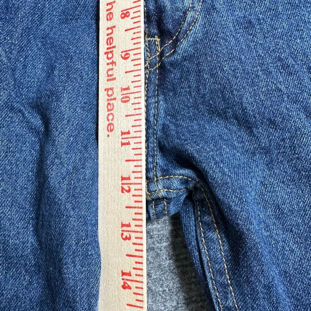 Levis 505 Regular Fit Jeans Mens 36x32 Dark Wash Straight Leg 100% Cotton Denim
